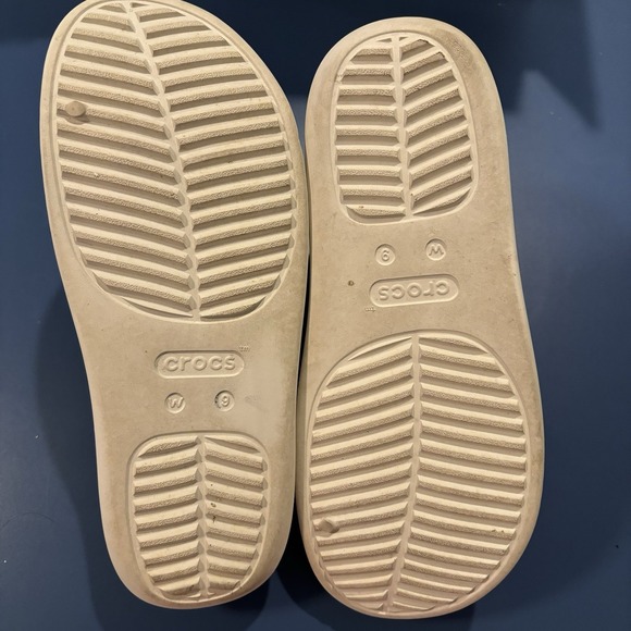 Crocs Getaway Platform H-Strap Glitter Women's Wedge Sandals Stucco Size 9 Comfy - Picture 10 of 11